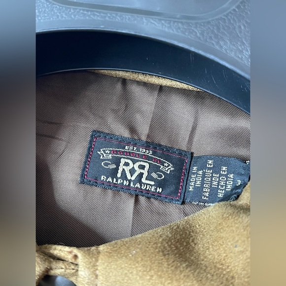 Ralph Lauren  RRL Stiles Sheep Suede 100% jacket Size 3 - Picture 13 of 16